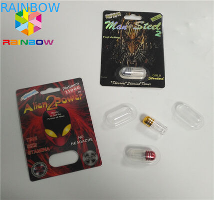 Пакет капсулы таблеток бумаги носорога 3д порошка чужеземца изготовленной на заказ карты волдыря упаковывая