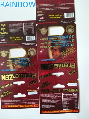 Карты волдыря влияния Дзэна 3Д премьер-министра бумажной коробки дисплея 3Д мужской силы сексуальные для таблеток