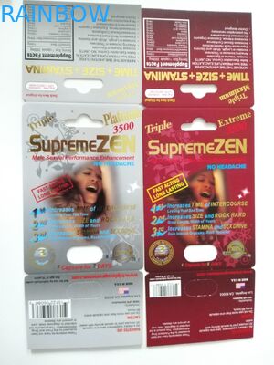 Карты волдыря влияния Дзэна 3Д премьер-министра бумажной коробки дисплея 3Д мужской силы сексуальные для таблеток