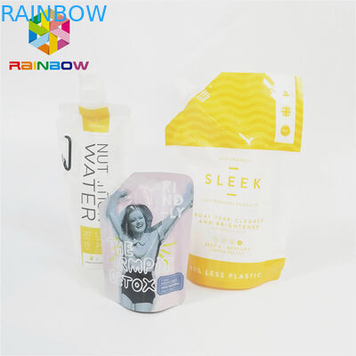 Мешок Споут доказательства утечки упаковывая лоснистую поверхностную жидкостную прокатанную сумку нейлона сока напитка