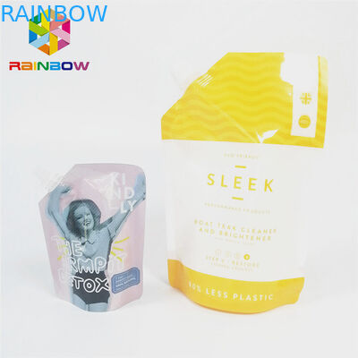 Лоснистый нейлон финиша жидкостный стоит вверх сумка выжимкы детского питания мешка Споут упаковывая