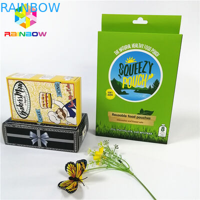 Лоснистый сияющий горячий штемпелюя логотип бренда ОЭМ напечатал коробки карты ресницы косметик подарка бумажной коробки упаковывая