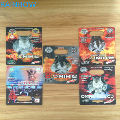 ПП 3Д чешут капсулы упаковывая носорога представления волдыря сексуальный 69 эко- дружелюбных