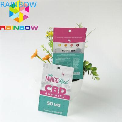 Мешки алюминиевой фольги пластиковые упаковывая пакет ладана верхней части КБД молнии доказательства запаха травяной