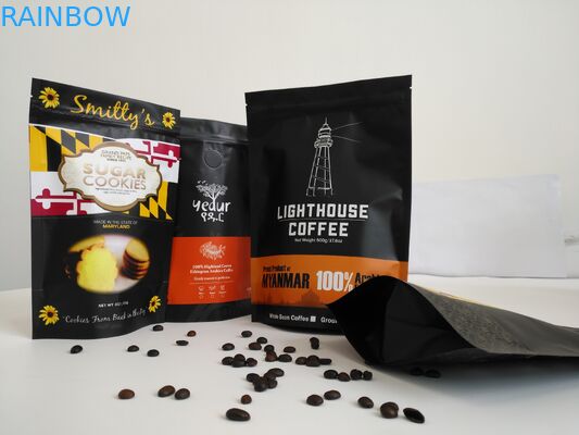 Сумки алюминиевой фольги печатания Гравуре, земной кофе стоят вверх сумки молнии с клапаном