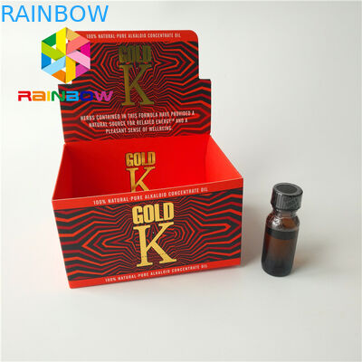 Коробка цвета КМИК упаковывая бумажная рекламируя дисплей встречной верхней части картона е жидкостный