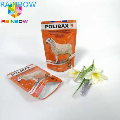 Изготовленный на заказ стойте вверх упаковка порошка Солубле окситетрациклина сумок 20% мешка молнии