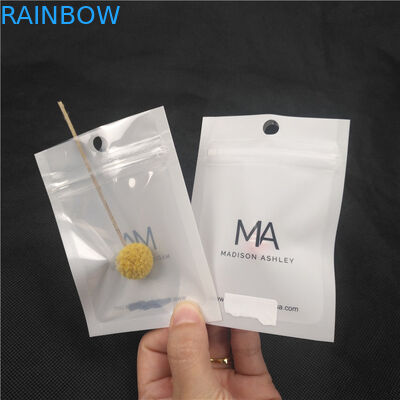 Прозрачная передняя лоснистая сияющая пластиковая упаковка украшений ожерелья мешков молнии