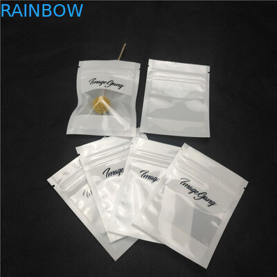 Прозрачная передняя лоснистая сияющая пластиковая упаковка украшений ожерелья мешков молнии