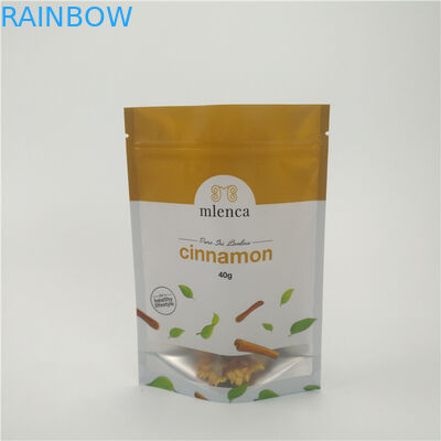 Сумки штейновой белой молнии предпосылки косметические стоят вверх циннамон Дойпак 40г