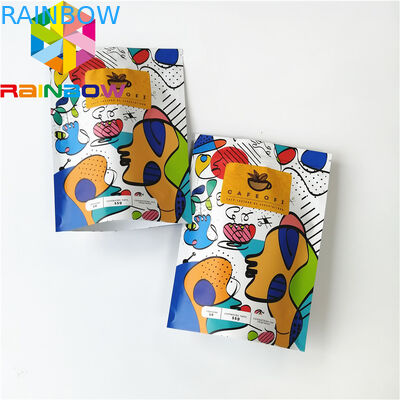 Печатание цифров стоит вверх сумки фольги упаковывая прокатывает материальный подгонянный логотип