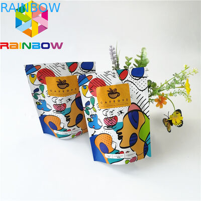 Стойте вверх Зиплок пластиковые мешки упаковывая, многоразовая сумка кофе алюминиевой фольги