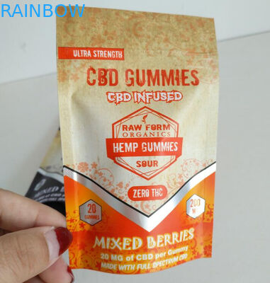 Замок застежка-молнии печатания цифров воздухонепроницаемый кладет мешки в мешки алюминиевой фольги КБД камедеобразные небольшие