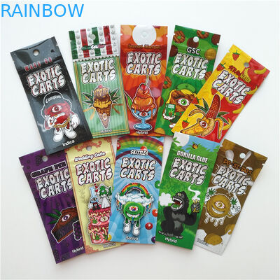 Логотип таможни мешка тележки сумок алюминиевой фольги патрона Вапе упаковывая экзотический