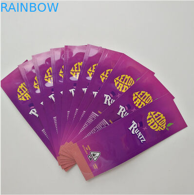 3 мешка бортовых уплотнения пластиковых упаковывая сумку молнии верхнюю для конопли засорителя КБД