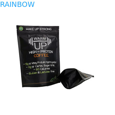 Упаковка еды Мылар закуски пакетиков чая плоского дна упаковывая чокнутая стоит вверх на полке