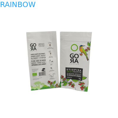 Биодеградабле пластиковая Зиплок упаковка кофе плоского дна молнии сумки е упаковки еды