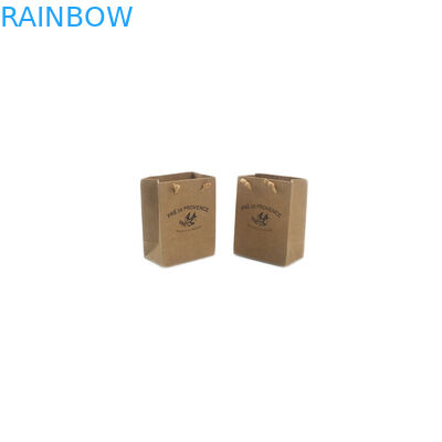 Дойпак стоит вверх бумажный мешок Крафт мешка небольшой Хандмаде повторно использованный с ручкой