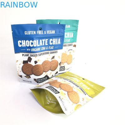 Биодеградабле стойте вверх печатание Гравуре сумок молнии изготовленное на заказ для упаковки еды