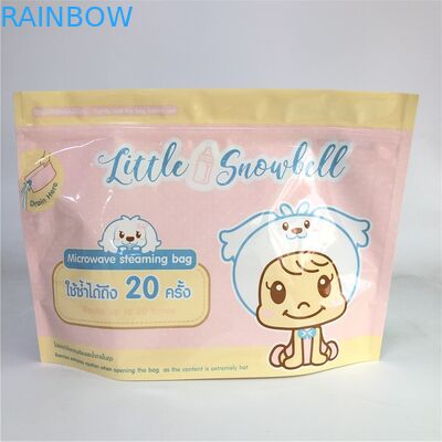 Стойте вверх толщина изготовленного на заказ печатания Биодеградабле 120-180 Мик сумок микроволны молнии