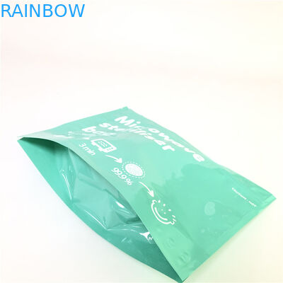 Стойте вверх толщина изготовленного на заказ печатания Биодеградабле 120-180 Мик сумок микроволны молнии