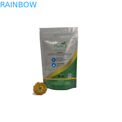 Пакетики чая Эко дружелюбные упаковывая упаковку сумки мешка стоят вверх Мылар с замком молнии