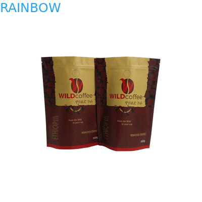 Изготовленные на заказ штейновые пакетики чая кофе финиша, алюминиевая фольга стоят вверх мешок с молнией