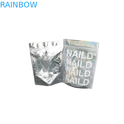 Яркий блеск Мылар сумки пластиковой голографической косметики мешка фольги упаковывая/упаковка маникюра