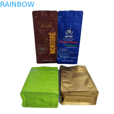 Жара алюминиевой фольги - загерметизированные пакетики чая, мешок кофе плоского дна Ресеалабле кладут в мешки с клапаном