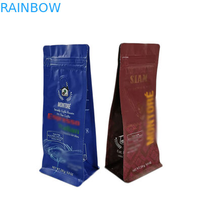 Пакетики чая кофейных зерен упаковывая изготовленное на заказ печатание застегивают на молнию верхнюю часть стоя вверх кладут в мешки