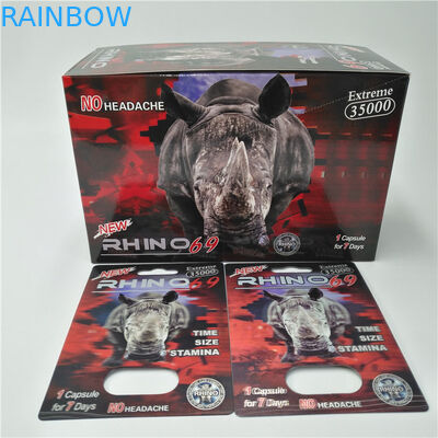 Таможня напечатала пластиковую упаковку карты волдыря таблеток носорога