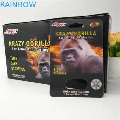 упаковка карты волдыря карты таблеток 3Д носорога крышки 12мм мужская