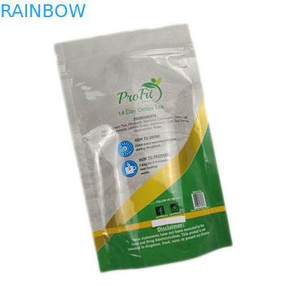 Мешки Ресеалабле чая замка застежка-молнии лоснистого поверхностного упаковывая