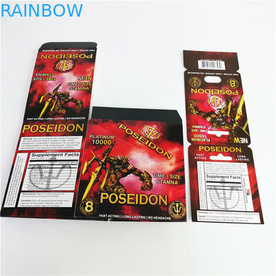 Таблетка мужских повышений носорога 69 сексуальная упаковывая волдырь капсул карты 3д для дисплея