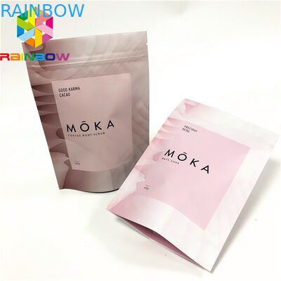 Напечатанная таможня стоит вверх мешки с зиплок телом скруб сумки с зазубринами разрыва