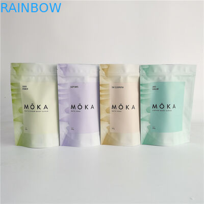 Стойте вверх Зиплок тело мешка Скруб упаковывая сумка для соли для принятия ванны с фольгой внутрь