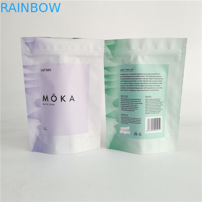 Стойте вверх Зиплок тело мешка Скруб упаковывая сумка для соли для принятия ванны с фольгой внутрь