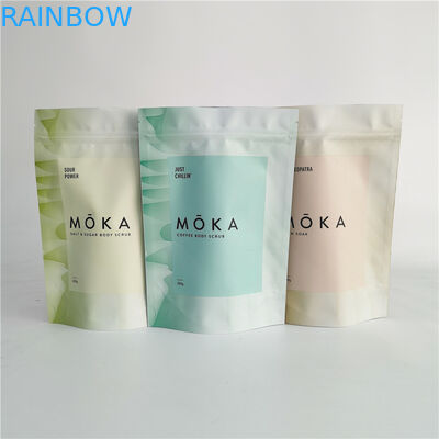 Стойте вверх Зиплок тело мешка Скруб упаковывая сумка для соли для принятия ванны с фольгой внутрь