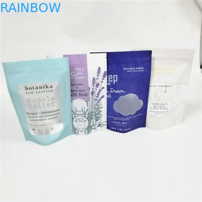 Тело скруб стоит вверх сумка алюминиевой фольги с молнией для розового соли ессентион