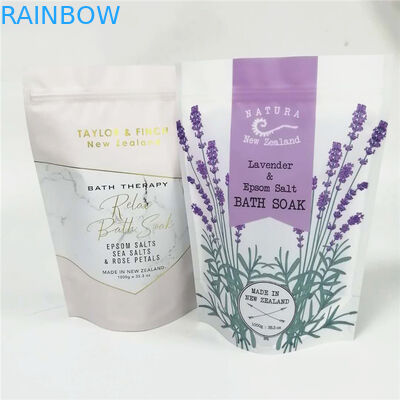 Тело скруб стоит вверх сумка алюминиевой фольги с молнией для розового соли ессентион