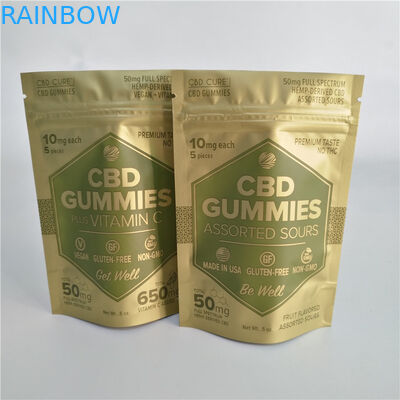мешок VMPET 5oz 50mg Cbd Gummies стоит вверх Ziplock мешок