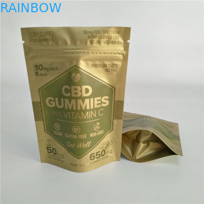 Цифров печатая штейновое золото стоят вверх по сумке Mylar доказательства мешка молнии небольшой для засорителей