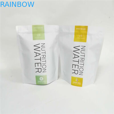 гайки алюминиевой фольги изготовленного на заказ смешанного чокнутого порошка протеина молочного коктейля упаковывая стоят вверх сумки