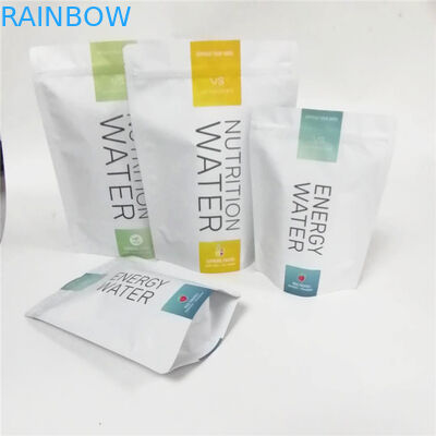 гайки алюминиевой фольги изготовленного на заказ смешанного чокнутого порошка протеина молочного коктейля упаковывая стоят вверх сумки