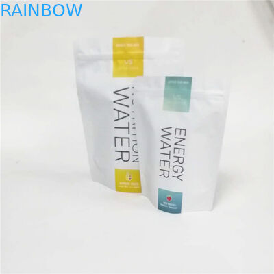 гайки алюминиевой фольги изготовленного на заказ смешанного чокнутого порошка протеина молочного коктейля упаковывая стоят вверх сумки