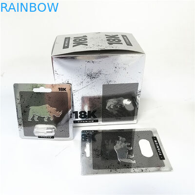 Таможня дисплея напечатала представления усиливающих агентов бумажных карт коробку карты Poseidon мужского сексуального красную