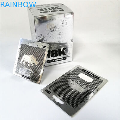 Волдырь 3d коробок изготовленной на заказ таблетки повышения носорога мужской упаковывая чешет бумажная коробка