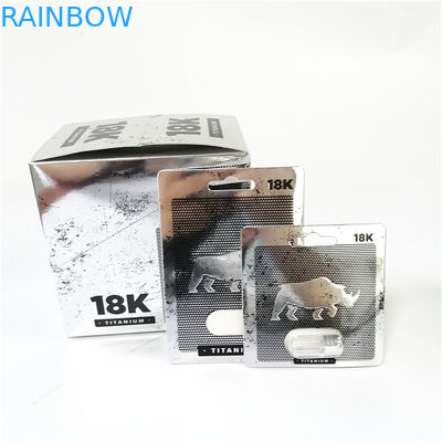 Таблетки повышения капсулы горячей продажи мужские упаковывая коробку карты печатая розовое продвижение карты бумаги Pussycat