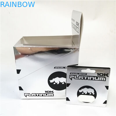 Таблетки повышения капсулы горячей продажи мужские упаковывая коробку карты печатая розовое продвижение карты бумаги Pussycat