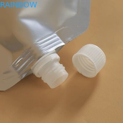 Фольга серебряного простого мешка spout упаковывая стоит вверх пакеты spout напитка пива дезинфицирующего средства жидкостные